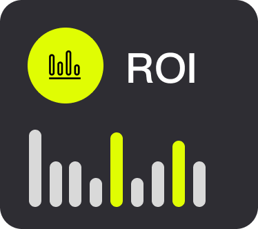 ROI metrics card